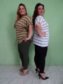 Camiseta Listada - Lurex - 46 a 54